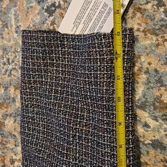 Nine West Metallic Nightsky Fringe Open Peplum Blazer NWT size 24W - Picture 14 of 15